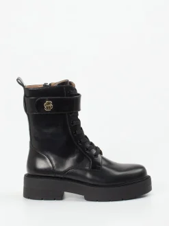 – Schnürboots aus glänzendem Leder*Boss New