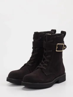 – Schnürboots aus Veloursleder dunkel*Boss New