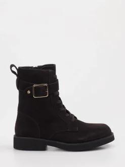 – Schnürboots aus Veloursleder dunkel*Boss New