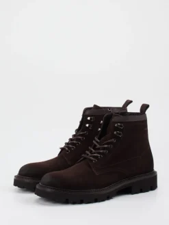 – Schnürboots aus Veloursleder dunkel*Boss Discount