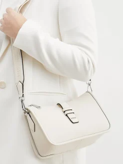 – Schultertasche aus Kalbleder creme*Boss Sale