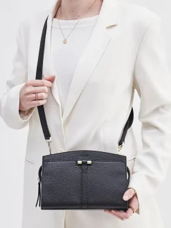 Damen Boss – Schultertasche aus Kalbleder