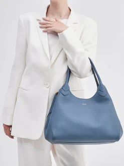 Damen Boss – Shopper aus Leder in Tauben