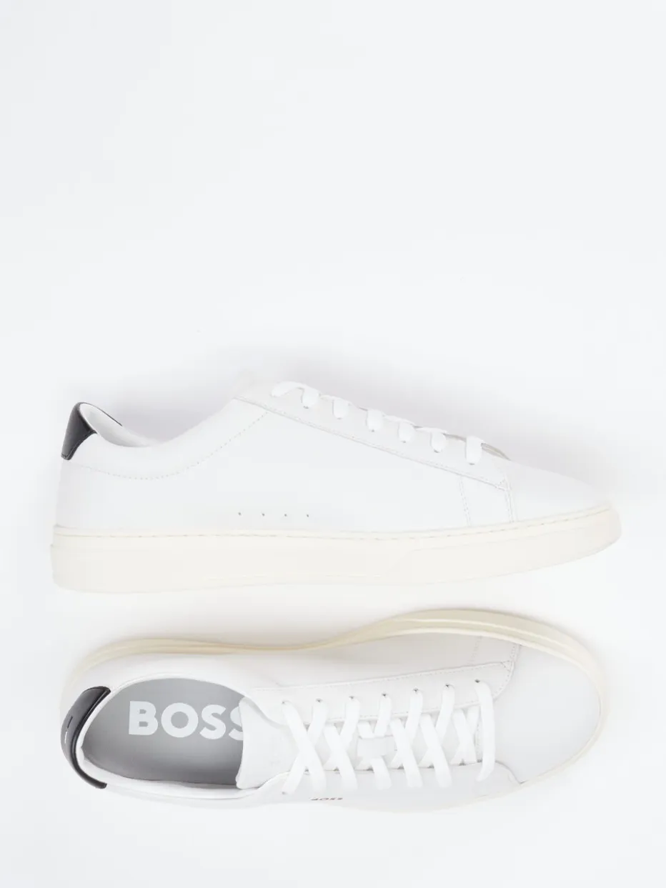 – Sneaker aus Glattleder in Offwhite*Boss Sale
