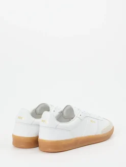 Damen Boss – Sneaker aus Kalbleder in -Beige