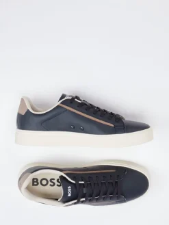 – Sneaker aus Kalbleder in Dunkel*Boss Hot