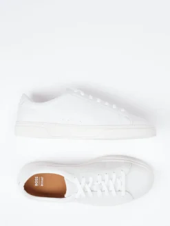 – Sneaker aus Leder in Off-White*Boss