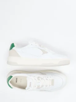 Herren Boss – Sneaker aus Leder in mit Farbdetails