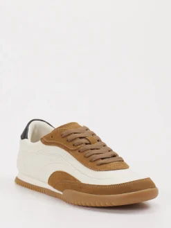 – Sneaker aus Leder-Mix Offwhite Cognac*Boss Online