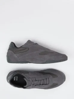 Herren Boss – Sneaker aus Velour und Textil in