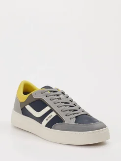 Herren Boss – Sneaker aus Velour/Leder in Dunkel