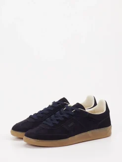 – Sneaker aus Veloursleder Dunkel*Boss New