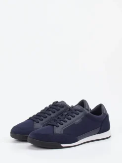 Herren Boss – Sneaker aus Veloursleder und Textil