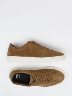 Herren Boss – Sneaker aus Veloursleder cognac
