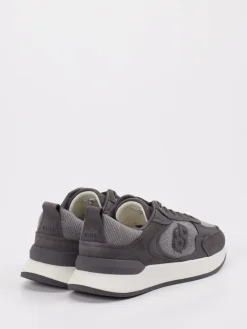 Damen Boss – Sneaker aus Velour/Textil Anthrazit