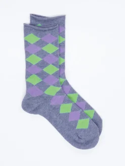 – Damensocken aus Wolle mit Argyle-Muster*Burlington Outlet