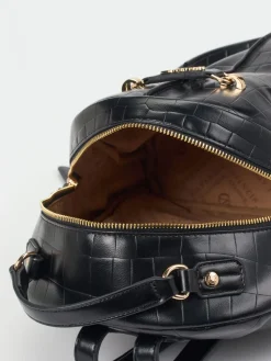 Damen CAFèNOIR – Mini-Rucksack aus Synthetik mit Kroko-Prägung