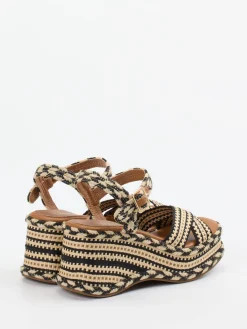 – Plateau-Sandale aus geflochtenem Textil*CAFèNOIR Sale