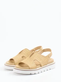 – Plateau-Sandalen aus Kalbleder geflochten*CAFèNOIR Online