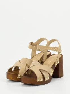 – Plateau-Sandalen aus Veloursleder*CAFèNOIR Best