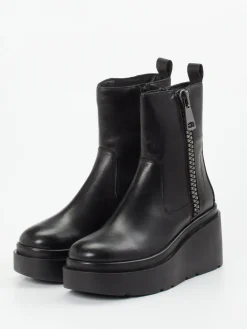 – Plateau-Stiefeletten aus Glattleder*CAFèNOIR New