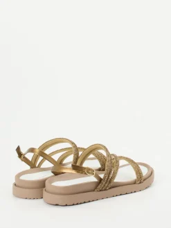 – Riemchensandale aus Metallicleder*CAFèNOIR Discount