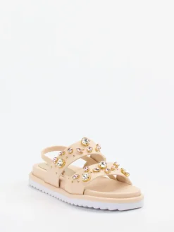 Damen CAFèNOIR – Sandalen aus Kalbleder mit Strass