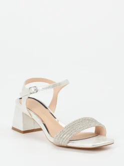 – Sandalette aus Metallicleder*CAFèNOIR Clearance