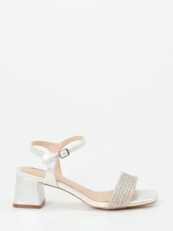 – Sandalette aus Metallicleder*CAFèNOIR Clearance