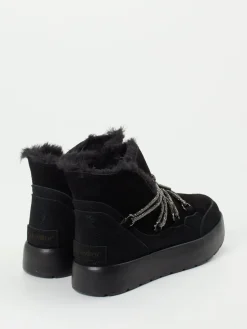 – Schnürstiefelette aus Veloursleder*CAFèNOIR Clearance