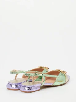 – Slingback-Ballerinas aus Metallicleder fliederfarben*CAFèNOIR Sale