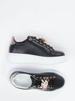 Damen CAFèNOIR – Sneaker aus Lammleder mit Schmuckdetails