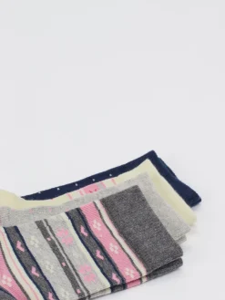 Kinder Camano – Crew-Socken aus Textil mit Norweger-Muster