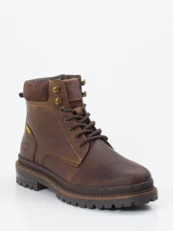 Herren Camel Active – Schnürboots aus Fettleder dunkel
