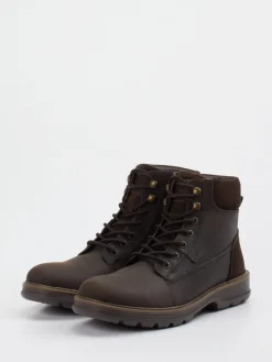 Herren Camel Active – Schnürboots aus Fettleder dunkel