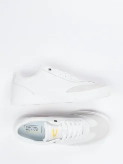 Herren Camel Active – Sneaker aus Kalbleder Off-White