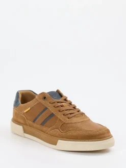 Herren Camel Active – Sneaker aus Leder und Mesh cognac
