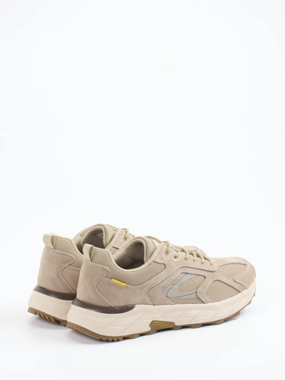 Herren Camel Active – Sneaker aus Nubukleder und Mesh taupe