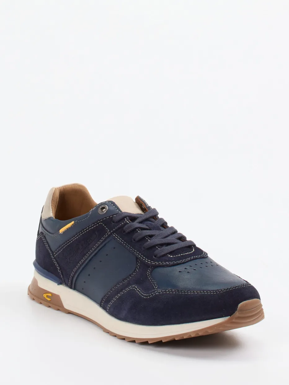 Herren Camel Active – Sneaker aus Kalbleder in Marine