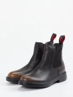 – Chelsea Boots aus Glattleder Dunkelbraun*Camper Discount