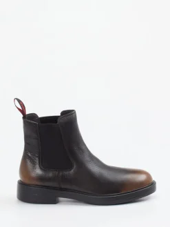 – Chelsea Boots aus Glattleder Dunkelbraun*Camper Discount