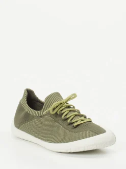 – Low-Top-Sneaker aus Textilstrick Oliv*Camper Hot