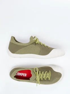 – Low-Top-Sneaker aus Textilstrick Oliv*Camper Hot