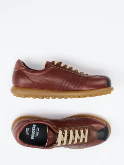 – Retro-Sneaker aus Kalbleder burgunder*Camper