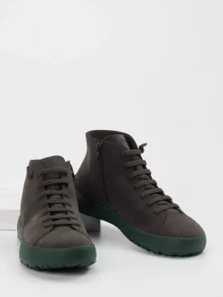 – Schnürboots aus Nubukleder dunkelbraun*Camper Discount