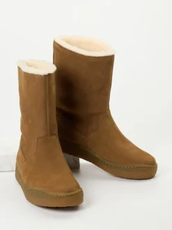 – Winterstiefel aus Nubukleder Cognac*Camper Sale