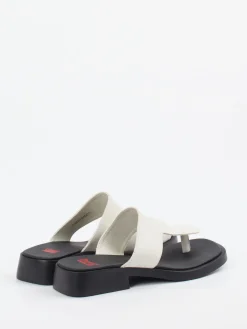 Damen Camper – Zehentrenner-Sandalen aus Kalbleder creme