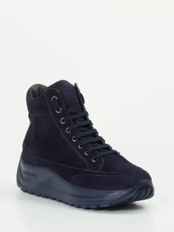 – High-Top Sneaker aus Veloursleder Dunkel*Candice Cooper Outlet