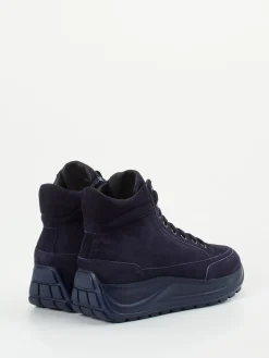 – High-Top Sneaker aus Veloursleder Dunkel*Candice Cooper Outlet