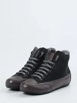 Damen Candice Cooper – High-Top Sneaker aus Nubukleder anthrazit